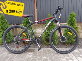 Гірські велосипеди Crossbike Storm 27.5 Black Red рама 19.5